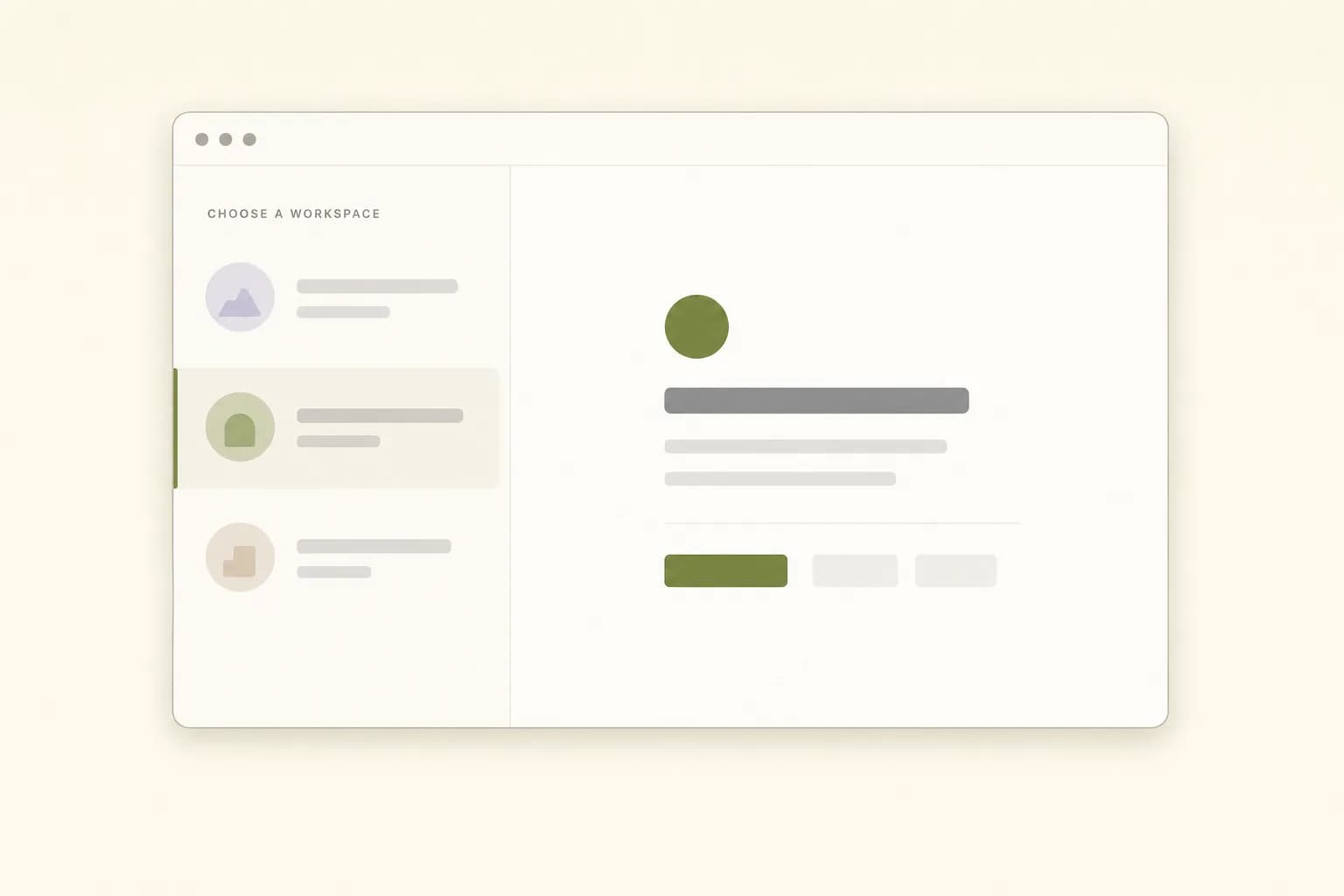 One workspace per client
